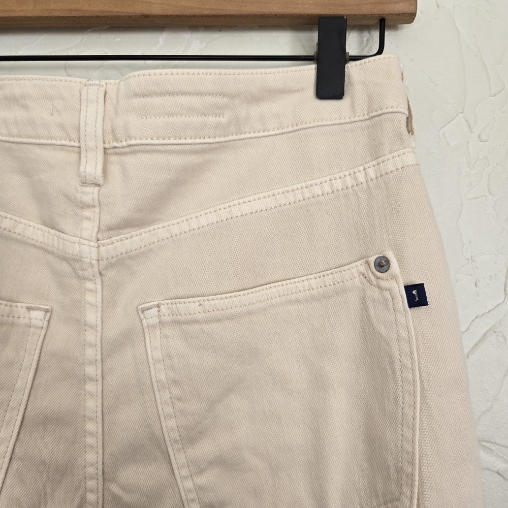 NWT Anthropologie Pilcro the Breaker Cream Pants Jeans, 26T - Picture 8 of 14